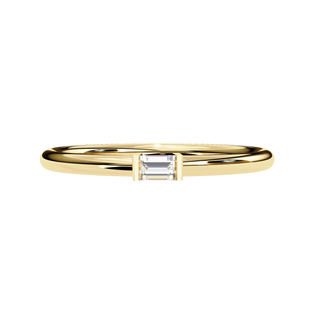 Baghetta Ring - baguette diamond promise ring, handcrafted in Northern Rivers, Australia by Lucano