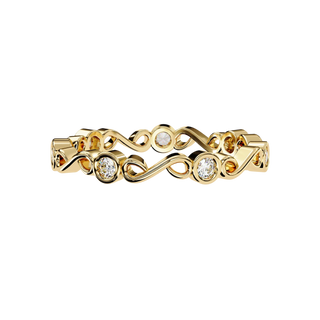 Bound Ring - diamond wedding band, handcrafted in Northern Rivers, Australia by Lucano
