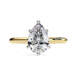Ember Pear Ring - pear cut diamond engagement ring, handcrafted in Northern Rivers, Australia by Lucano