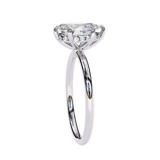 Ember Pear Ring - pear cut diamond engagement ring - detail close-up - Lucano