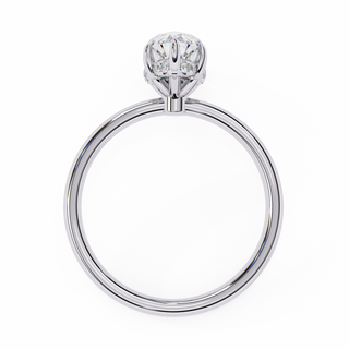 Ember Marquise Diamond Ring - marquise diamond engagement ring - detail close-up - Lucano