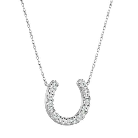 Crescent Necklace - diamond pendant necklace - detail close-up - hand-made in Byron Bay Hinterland, Australia by Lucano Fine Jewellery