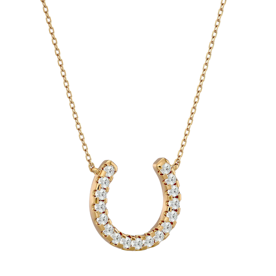 Crescent Necklace - diamond pendant necklace - angled view - hand-made in Byron Bay Hinterland, Australia by Lucano Fine Jewellery