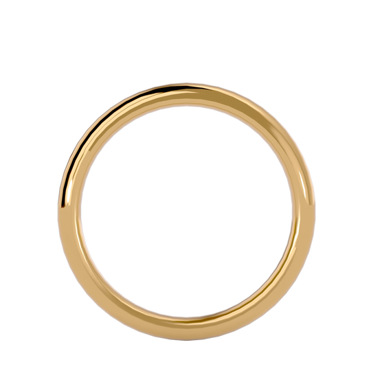 Fede Classica - 3.2mm classic wedding band - side profile - Lucano