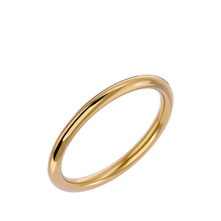 Fede Classica - 3.2mm classic wedding band - three-quarter view - Lucano
