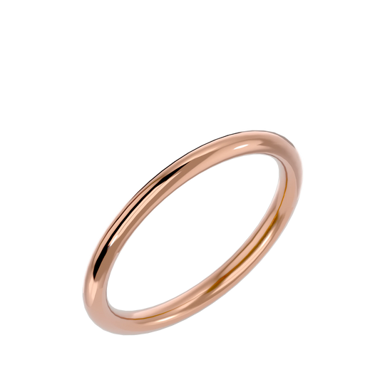 Fede Classica - 3.2mm classic wedding band - top view - Lucano