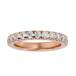 Vesta Band - round brilliant diamond eternity ring - side profile - Lucano