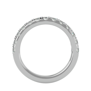 Vesta Band - round brilliant diamond eternity ring - three-quarter view - Lucano