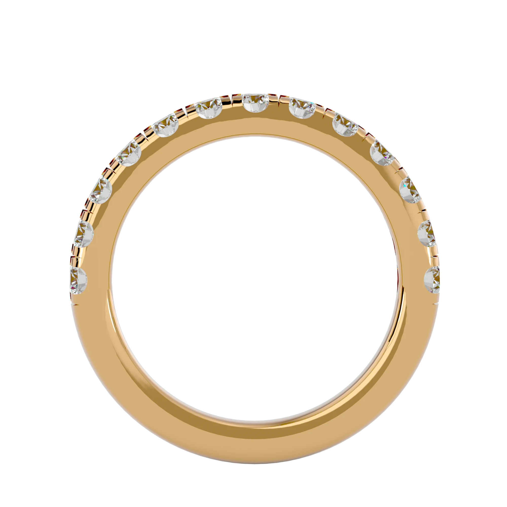 Vesta Band - round brilliant diamond eternity ring - detail close-up - Lucano