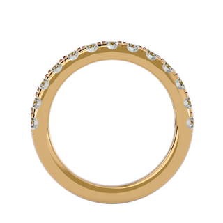 Vesta Band - round brilliant diamond eternity ring - detail close-up - Lucano