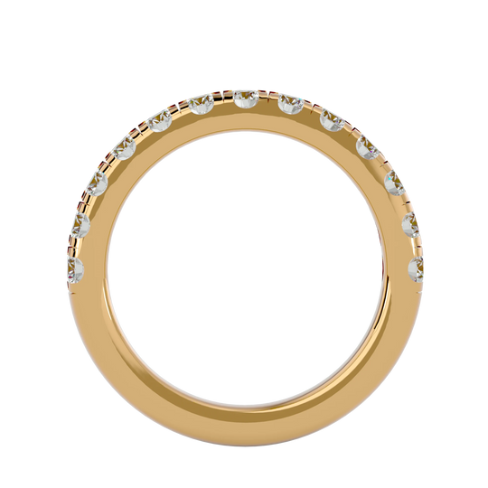 Vesta Band - round brilliant diamond eternity ring - detail close-up - Lucano