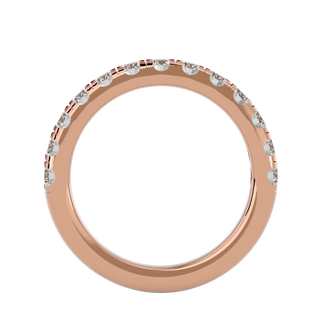 Vesta Band - round brilliant diamond eternity ring - top view - Lucano