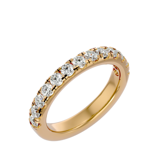 Vesta Band - round brilliant diamond eternity ring - in 9ct yellow gold - Lucano
