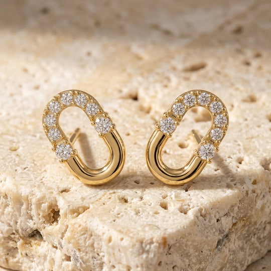 Anellino Pavé Studs