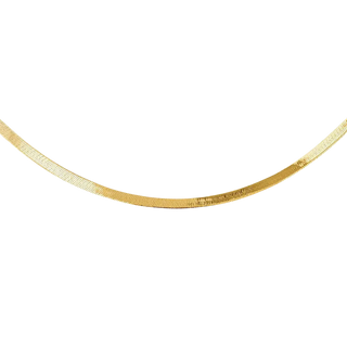 Serpente Chain Petite - 18ct Italian snake chain - angled view - Lucano