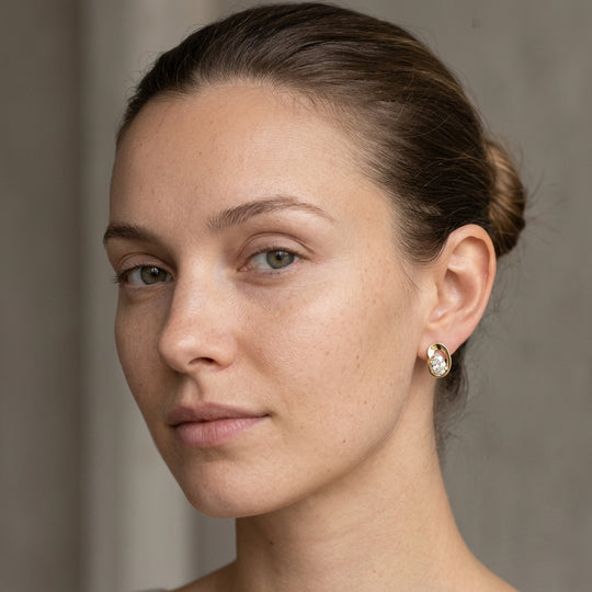 Luna Oval Studs