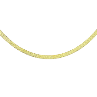 Serpente Chain - 9ct Italian snake chain - angled view - Lucano