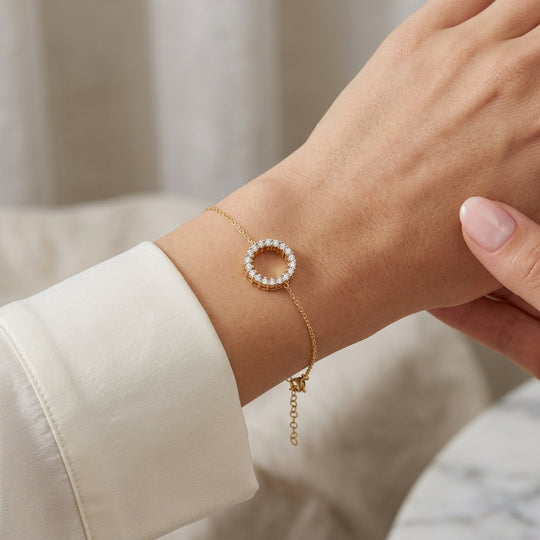 Cerchio Diamond Halo Bracelet