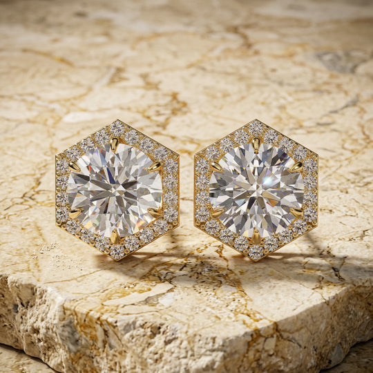 Esagono Halo Studs