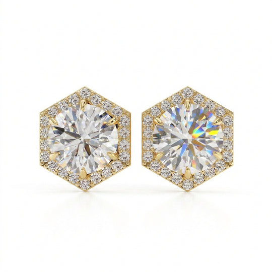 Esagono Halo Studs
