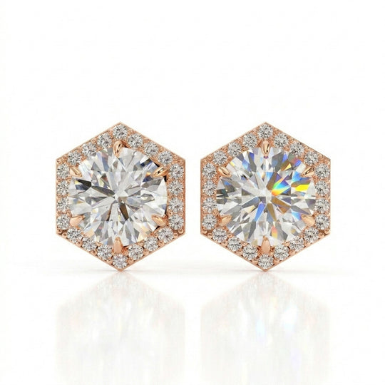 Esagono Halo Studs