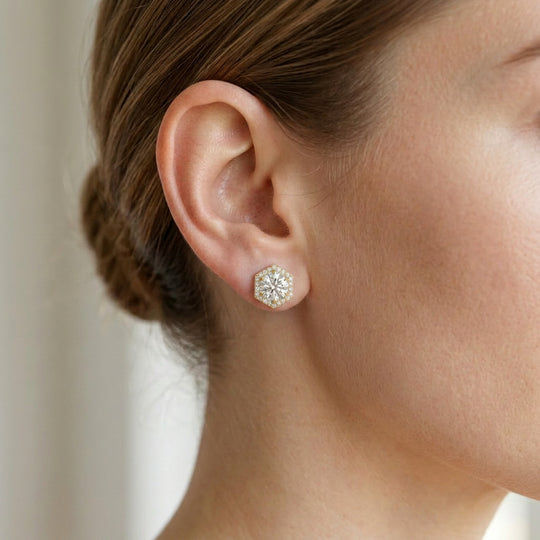 Esagono Halo Studs