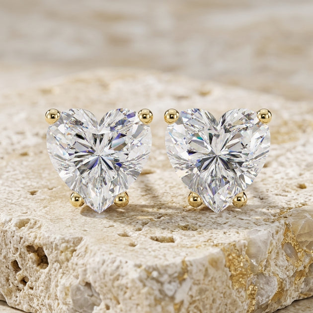 Divina Studs - diamond stud earrings - handmade in the Byron Bay Hinterland, Australia by Lucano