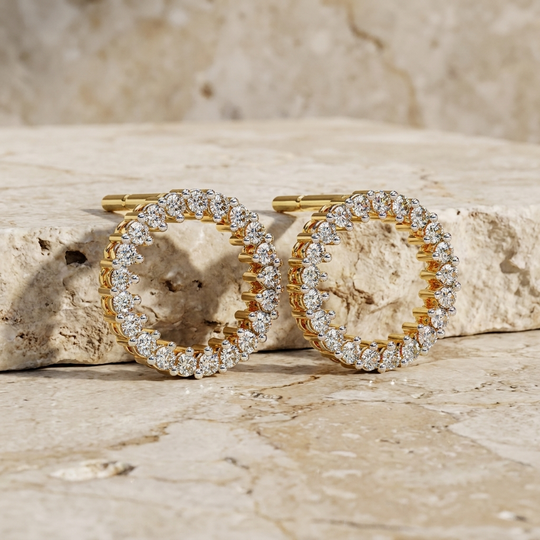Sera Petite Studs - diamond stud earrings - handmade in the Byron Bay Hinterland, Australia by Lucano