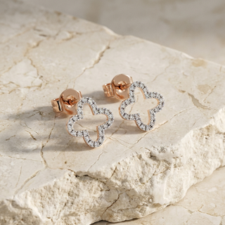 Petite Studs - diamond stud earrings - handmade in the Byron Bay Hinterland, Australia by Lucano
