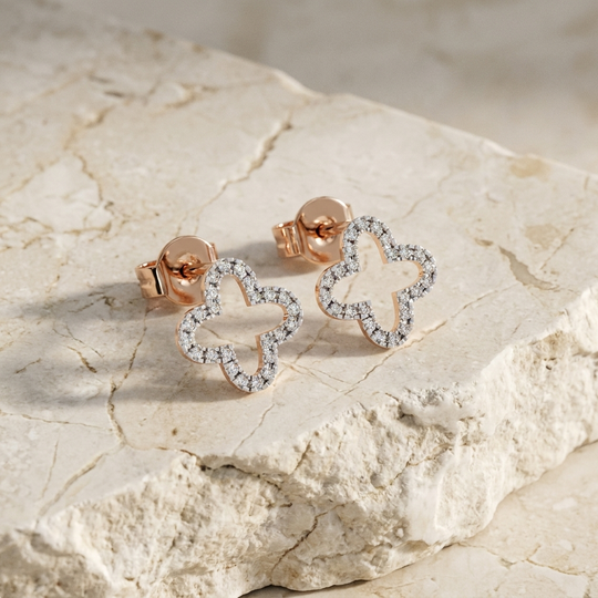 Petite Studs - diamond stud earrings - handmade in the Byron Bay Hinterland, Australia by Lucano