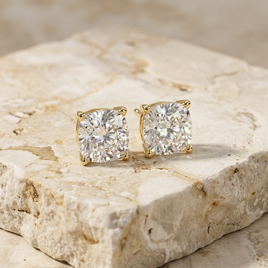 Vesper Studs - diamond stud earrings - handmade in the Byron Bay Hinterland, Australia by Lucano