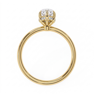 Ember Marquise Diamond Ring - marquise diamond engagement ring - three-quarter view - Lucano
