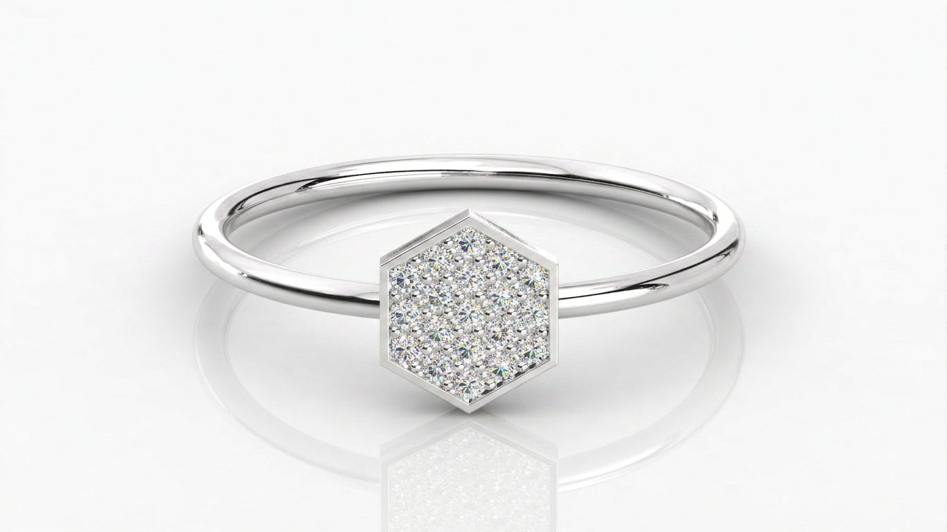 Romulus Marquise Eternity Ring - marquise diamond eternity ring - side profile - Lucano