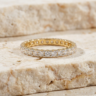 Giro Diamond Ring - full diamond eternity ring - front view - Lucano