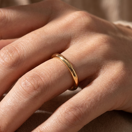 Fede Classica - 3.2mm classic wedding band - on hand - Lucano
