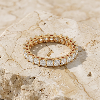 Elysian Princess Eternity Ring - princess-cut diamond eternity ring - front view - Lucano