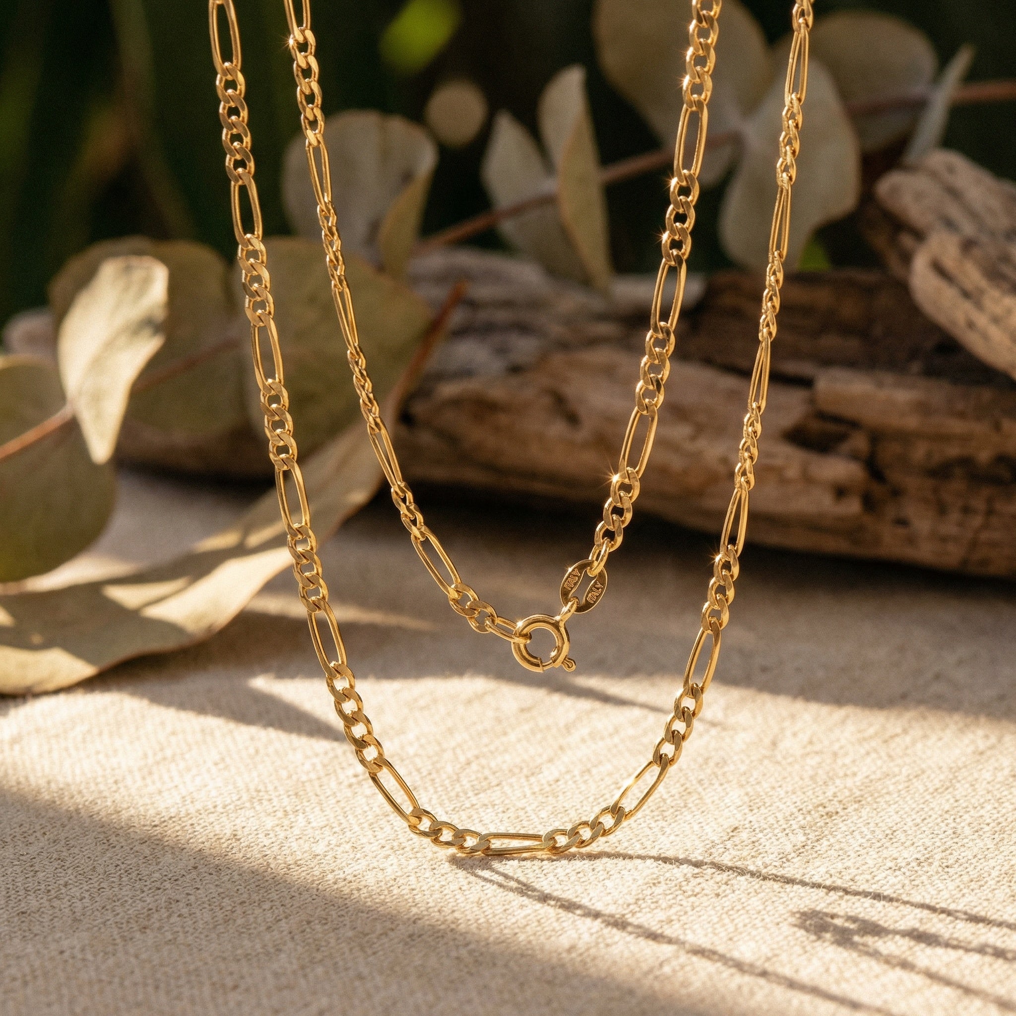 Capezzina Chain - Italian mariner-link gold chain, handcrafted by Lucano