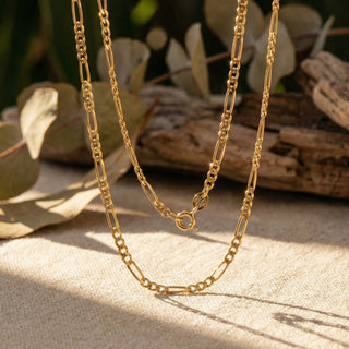 Capezzina Chain - Italian mariner-link gold chain, handcrafted by Lucano