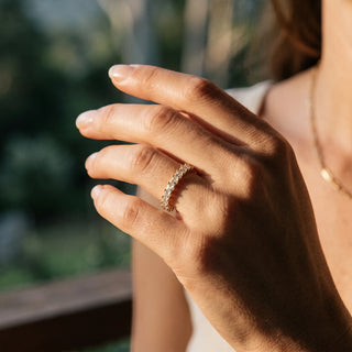 Elysian Princess Eternity Ring - princess-cut diamond eternity ring, handcrafted in Australia by Lucano