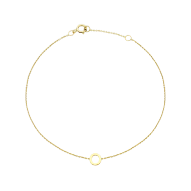Letterina Bracelet - 9ct gold initial bracelet - hand-made in Byron Bay Hinterland, Australia by Lucano Fine Jewellery